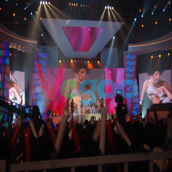 P3.91 Stage LED Screens Indoor Full Color LED Display 9500K - 11500K