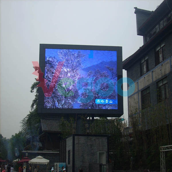 1R1G1B/DIP 346 P10 Outdoor Full color LED Display 7500cd/㎡