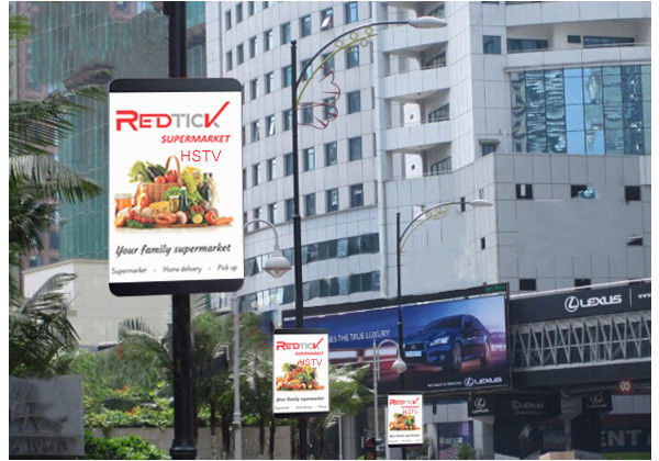 P5 Pole LED Display Outdoor Video Display Boards 1/8 Scan AC 85V - 264V