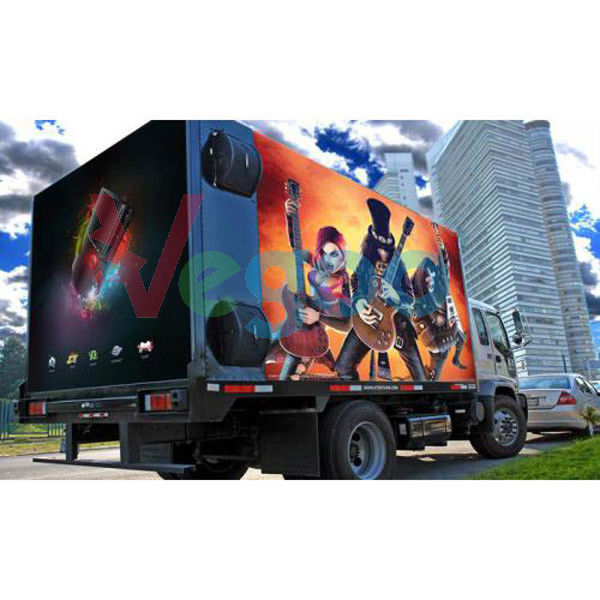 High Brightness Advertising P8 Outdoor Full Color LED Display Truck Mounted