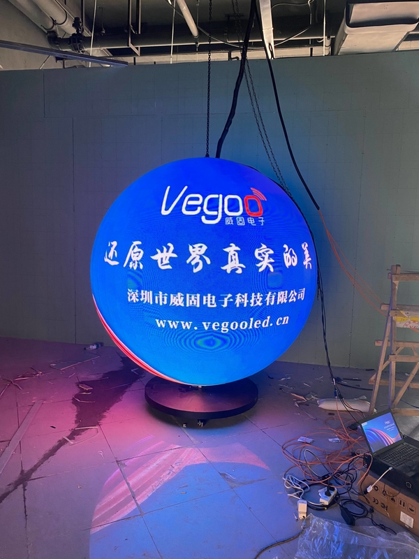 Indoor P2.5 diameter 1m sphere led ball screen conference room exhibition art show