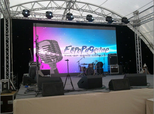 Commercial Outside P6 LED Video Wall , Large LED Screens Rental For Stage