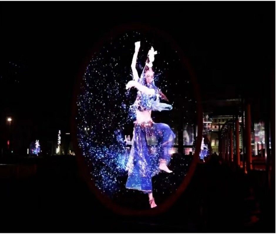 Outdoor LED Flexible Mesh Screen,Curtain LED display, Curtain video wall IP66, P31.25 Light weight , Applicated