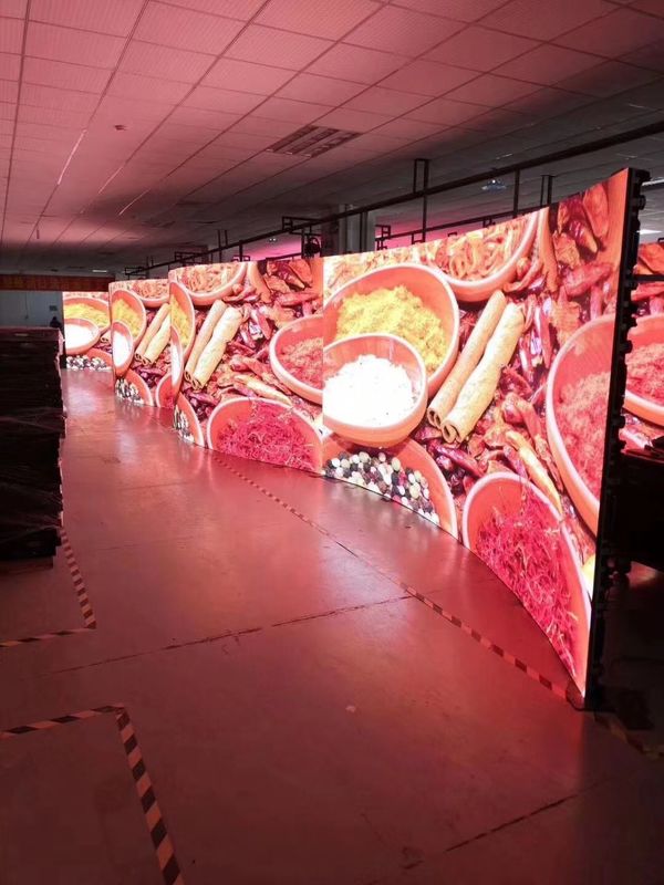 P3.91 Rental LED Display 4.81 Led Pantallas Concerts Entertainment Curve Radian 15-90 Degrees