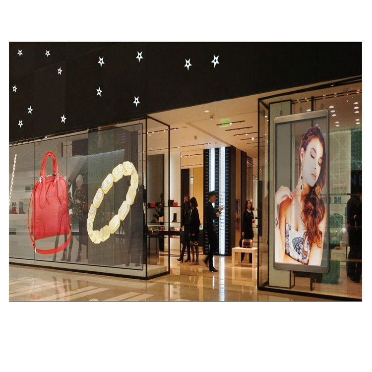 Full Color Indoor P3.9 P5.2 1000X250mm Transparent LED Screen