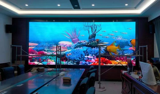 P1.25 Indoor Fixed LED Display Aluminum Cabinet High Resolution Full Color Smd 3in1 For Exhibition School Hall