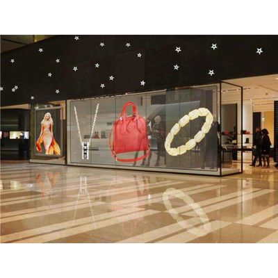 Customizable Transparent LED Screen For Glass Curtain Wall With High Transparency