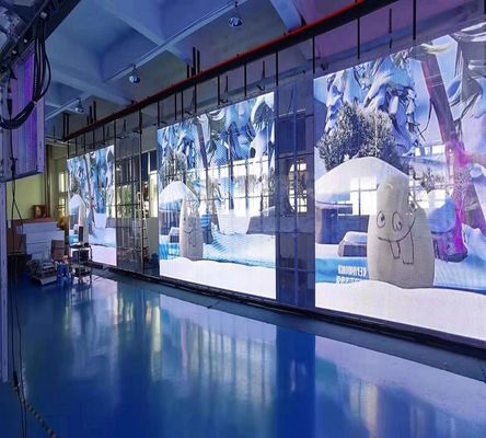 Transparent LED video wall commercial advertisment on glass wall etc